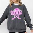 Graduation 2026 Senior 2026 Class Of 2026 Coquette Pink Girl Comfort Colors Sweatshirt Pepper