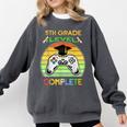 Graduation 5th Grade Level Complete Gamer Class 2021 Gaming Comfort Colors Sweatshirt Pepper