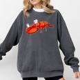 Graduation Bachelor Master Doctor PhD Study School Lobster Comfort Colors Sweatshirt Pepper