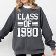 Graduation Class 1980 Comfort Colors Sweatshirt Pepper