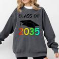 Graduation Class Of 2035 Hand Prints Space Pre-K -12th Grade Comfort Colors Sweatshirt Pepper