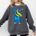 Graduation Dabbing 2018 Graduate Comfort Colors Sweatshirt Pepper