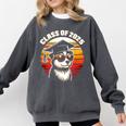 Graduation Day 2025 Graduate Class School Degree College Dog Comfort Colors Sweatshirt Pepper