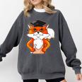 Graduation Fox School Bachelor Master Doctor Study Comfort Colors Sweatshirt Pepper