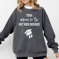 Graduation Pregnancy Announcement Shirt For Expectant Women Comfort Colors Sweatshirt Pepper
