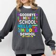 Graduation Shirt For 5th Grader Goodbye Hello Middle School Comfort Colors Sweatshirt Pepper