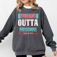 Graduation Shirt Straight Outta Preschool Class Of 2018 Tee Comfort Colors Sweatshirt Pepper