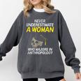 Graduation Student Who Majors In Anthropology Comfort Colors Sweatshirt Pepper