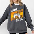Graduation Video Gamer Game Over Class Of 2026 Senior Comfort Colors Sweatshirt Pepper