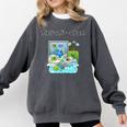 Grass Fun UI UX Er Computer Retro Fish Frutiger Aero Premium Tri-Blend Comfort Colors Sweatshirt Pepper