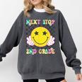 Groovy Next Stop 2nd Grade 1st Grade Graduation 2025 Comfort Colors Sweatshirt Pepper