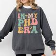 Groovy In My Phd Era Doctorate Graduation Comfort Colors Sweatshirt Pepper