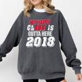 My Happy Class Is Outta Here 2018 Graduation Comfort Colors Sweatshirt Pepper