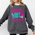 Happy Last Day Of Fifth 5th Grade Teacher Student Graduation Comfort Colors Sweatshirt Pepper