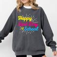 Happy Last Day Of School Graduation Teacher Students Comfort Colors Sweatshirt Pepper