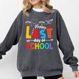 Happy Last Day Of School Teacher Women Student Graduation Comfort Colors Sweatshirt Pepper