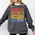 High School Level Complete Class Of 2024 Senior Graduation Comfort Colors Sweatshirt Pepper