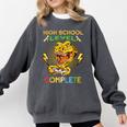 High School Level Complete Gamer Graduation Dinosaur 2021 Comfort Colors Sweatshirt Pepper