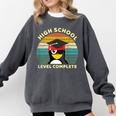 High School Level Complete Graduation Senior Students Comfort Colors Sweatshirt Pepper