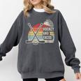 Hockey And Tacos Retro Nostalgia Lovers Comfort Colors Sweatshirt Pepper