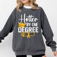 Hotter By One Degree Graduation 2025 Comfort Colors Sweatshirt Pepper