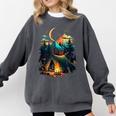 Id Rather Be Camping Great Outdoors Love Glamping Introvert Comfort Colors Sweatshirt Pepper