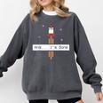 And I'm Done Rocket Graduation Retro Look Comfort Colors Sweatshirt Pepper
