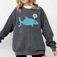 I'm An Introwater Cute Whale I'm An Introvert Comfort Colors Sweatshirt Pepper