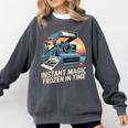 Instant Magic Frozen In Time Retro Camera Nostalgia Comfort Colors Sweatshirt Pepper