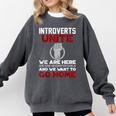 INTP Introverts Unite Anti Social For Men Women Comfort Colors Sweatshirt Pepper