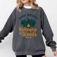 Introvert Camping Social Battery Recharging In The Woods Comfort Colors Sweatshirt Pepper Introvert Camping Social Battery Recharging In The Woods Comfort Colors Sweatshirt Pepper