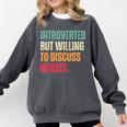 Introvert Cute Horse Lover Horse Riding Equestrian Comfort Colors Sweatshirt Pepper