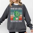 Introvert Selectively Social Anti-Social Shy Comfort Colors Sweatshirt Pepper Introvert Selectively Social Anti-Social Shy Comfort Colors Sweatshirt Pepper