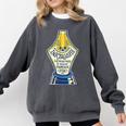Introverted Fountain Pen Enthusiast Smiling Face Comfort Colors Sweatshirt Pepper