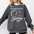 Introverted Skincare Esthetician Beautician Cosmetologist Comfort Colors Sweatshirt Pepper