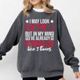Introverts I May Look Calm But In My Head Comfort Colors Sweatshirt Pepper