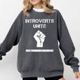Introverts Unite Separately In Your Own Homes Sarcasm Comfort Colors Sweatshirt Pepper