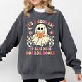 It's A Good Day To Read More Horror Books Halloween Comfort Colors Sweatshirt Pepper