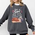 Just a Girl Who Loves Dogs Books Coffee T-Shirt Comfort Colors Sweatshirt Pepper Just a Girl Who Loves Dogs Books Coffee T-Shirt Comfort Colors Sweatshirt Pepper