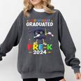 I Just Officially Graduated Pre k Graduation 2024 Pre-K Kids Comfort Colors Sweatshirt Pepper