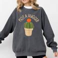 Kawaii Grumpy Cactus Not a Hugger Plant Introvert Comfort Colors Sweatshirt Pepper Kawaii Grumpy Cactus Not a Hugger Plant Introvert Comfort Colors Sweatshirt Pepper
