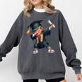 Kids Boys Grad Dabbing Graduation Class Of 2025 Comfort Colors Sweatshirt Pepper