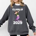 Kids Class Of 2029 Shirt Graduation Dabbing Mermaid Shirt Comfort Colors Sweatshirt Pepper