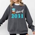 Kids Class Of 2031 Graduation Year T-Shirt Back To School Comfort Colors Sweatshirt Pepper
