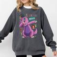Kids Dabbing T Rex Graduation Kindergarten Class Of 2019 Comfort Colors Sweatshirt Pepper