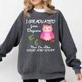 Kids I Graduated From Daycare Graduation T-Shirt For Girls Comfort Colors Sweatshirt Pepper