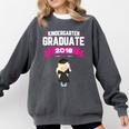 Kids Kindergarten Graduate 2018 Graduation Girls Comfort Colors Sweatshirt Pepper