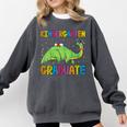 Kids Kindergarten Graduate Dinosaur Kindergarten Graduation Comfort Colors Sweatshirt Pepper