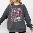 Kids Little Miss Pre-K Grad 2025 Preschool Girls Prek Graduation Comfort Colors Sweatshirt Pepper