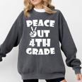 Kids Kids Peace Out 4th Grade For Graduation Comfort Colors Sweatshirt Pepper